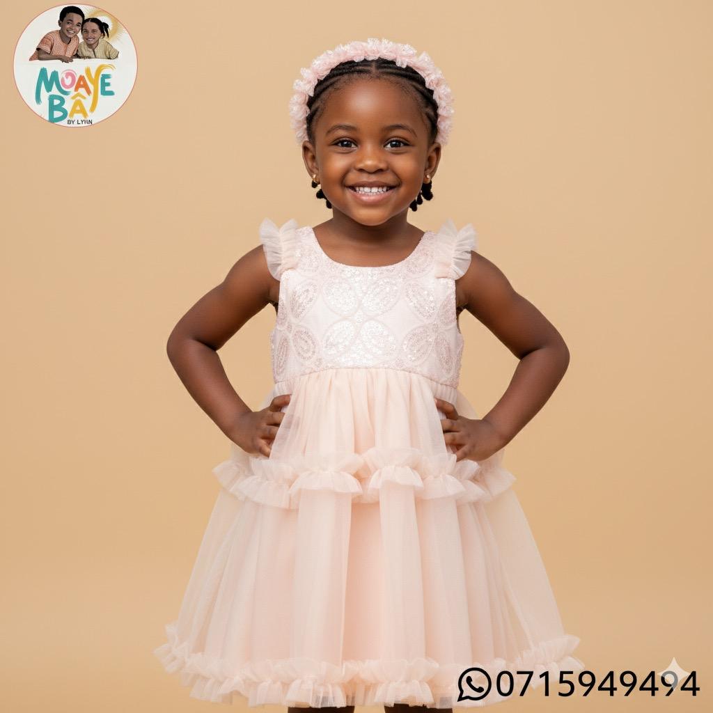 Robe Tulle Rose Poudré – Promotion