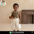 Ensemble Garçon Promotion – Haut Kaki & Short Bouffant Crème