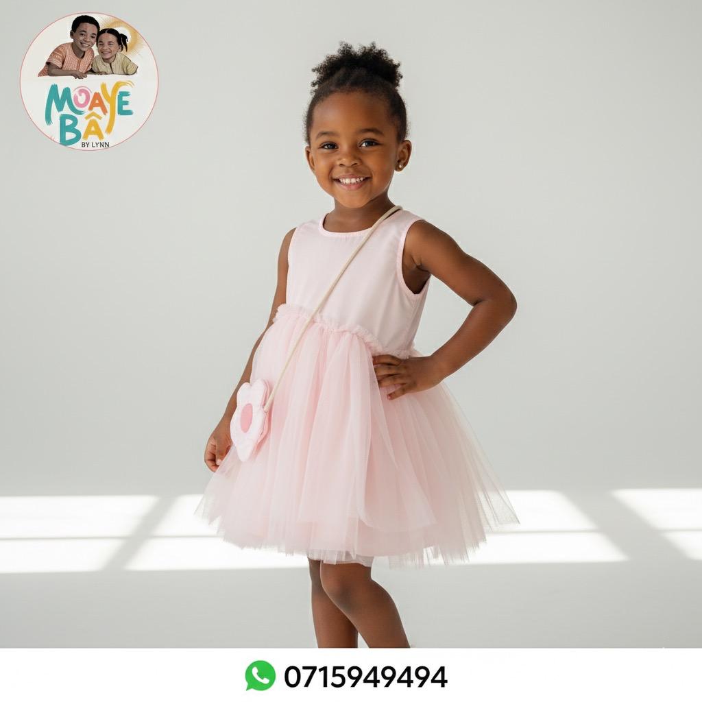 Robe Tulle Cérémonie Fille avec Sac Fleur PROMOTION