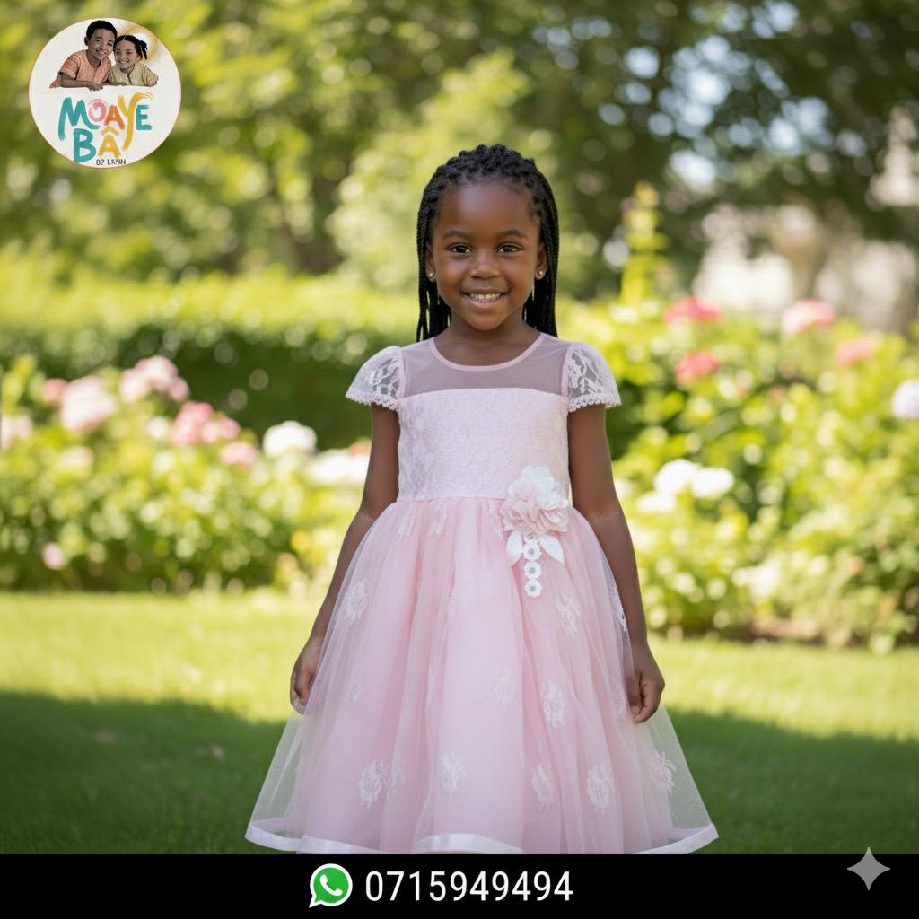 Robe de Cérémonie Dentelle & Tulle Fille – Collection Élégance (promotion)