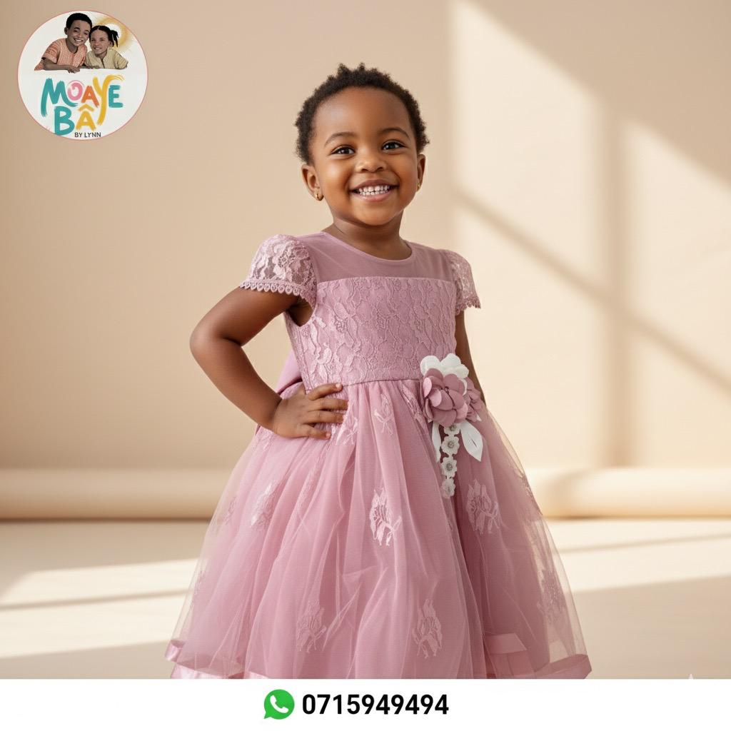 Robe de Cérémonie Dentelle & Tulle Fille – Collection Élégance (promotion)