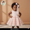 Robe Tulle à Volants Rose – Promotion