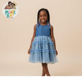 Robe en Tulle Bleu – Coton | 3 à 6 ans