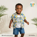 Ensemble Tropical Garçon – Chemise Imprimée & Short Jean