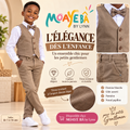 Ensemble de cérémonie garçon 4 pièces – RF 2076