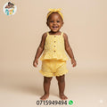 Ensemble 2 pièces Bébé Fille – Top & Short Fleuri Multicolore (Promotion)