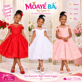Robe de cérémonie fille rouge dentelle MOAYÉ BÂ by Lynn, référence 87205