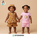 Ensemble 2 pièces bébé fille – Collection Été Tropical & Fraise