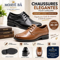 Chaussures à lacets pour garçon AH992 en noir et marron, pointures 30 à 39