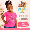 T-shirt Busy Girl Rose 3 à 8 ans