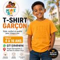 T-shirt Orange Garçon MOAYÉ BÂ
