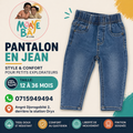 Jean Garçon Délavé - Taille Élastique