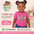 T-shirt Rose Lapins Mignons - Fille