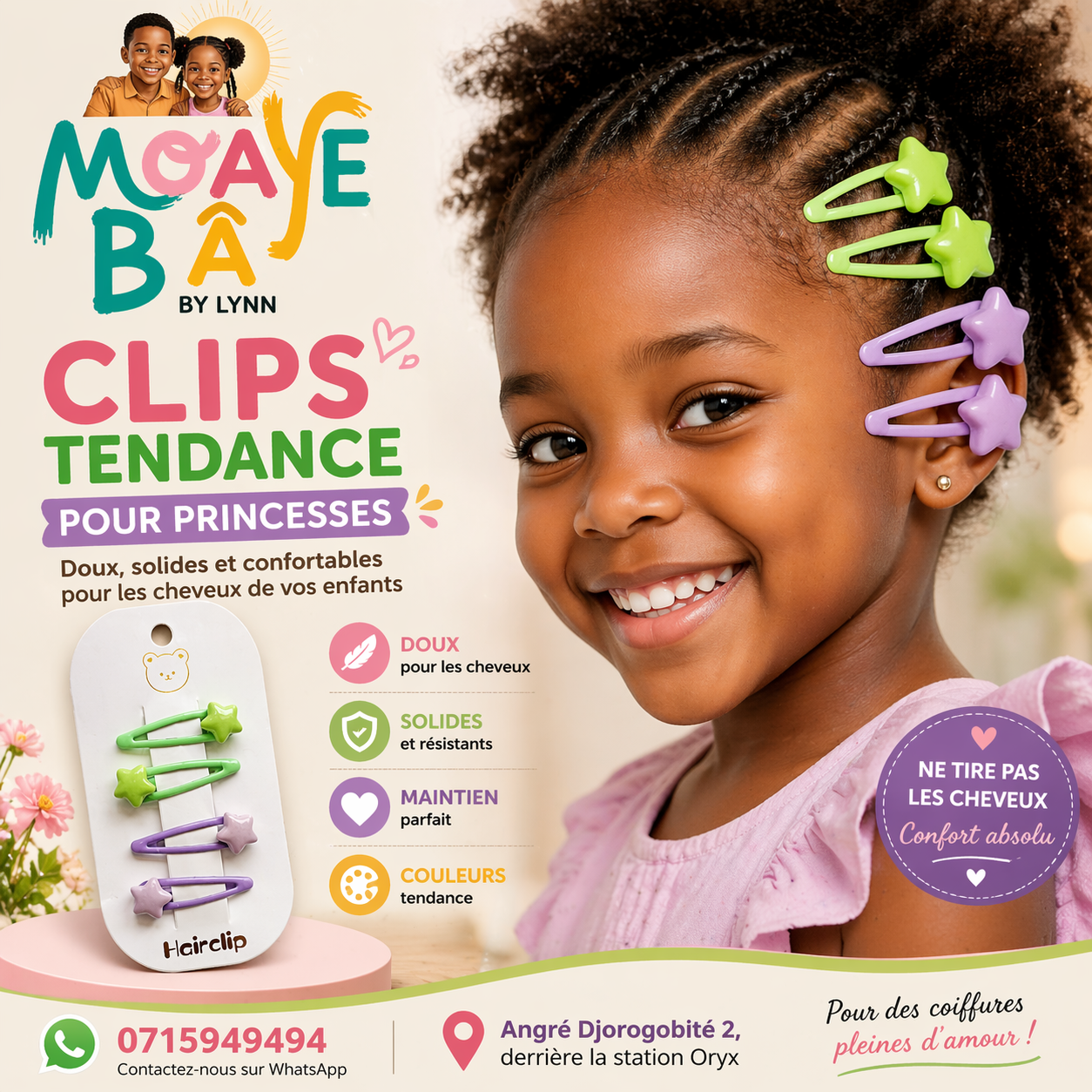 Clips Tendance Pour Princesses – MOAYÉ BÂ by Lynn