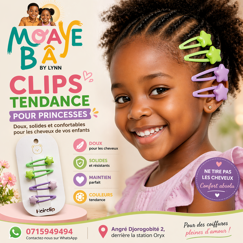 Clips Tendance Pour Princesses – MOAYÉ BÂ by Lynn