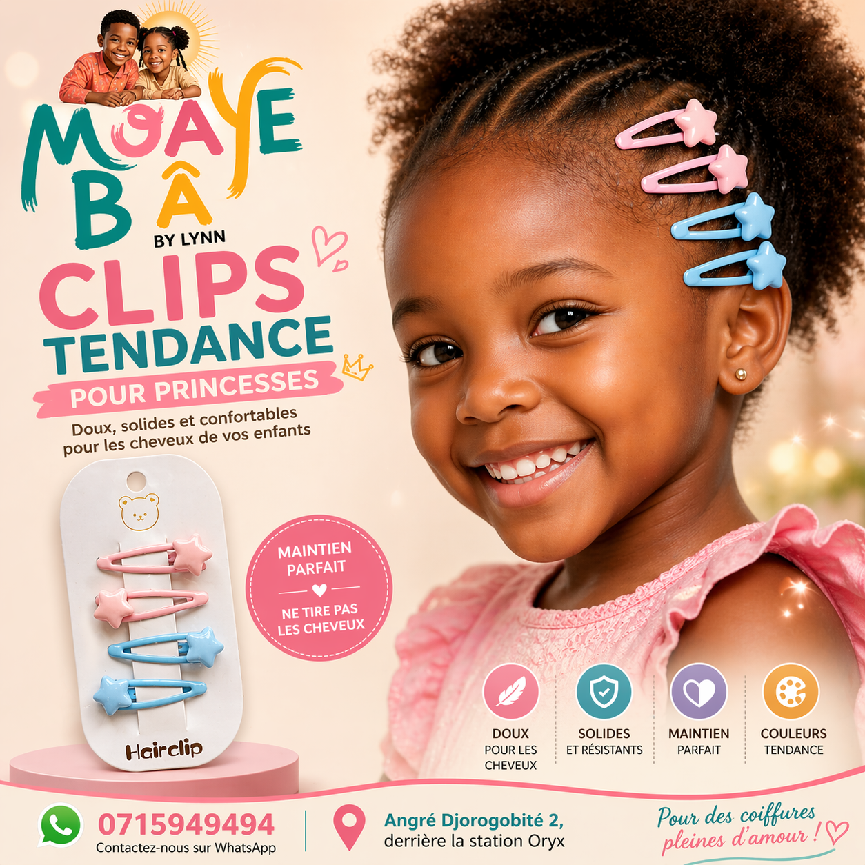 Clips Tendance Pour Princesses – MOAYÉ BÂ by Lynn