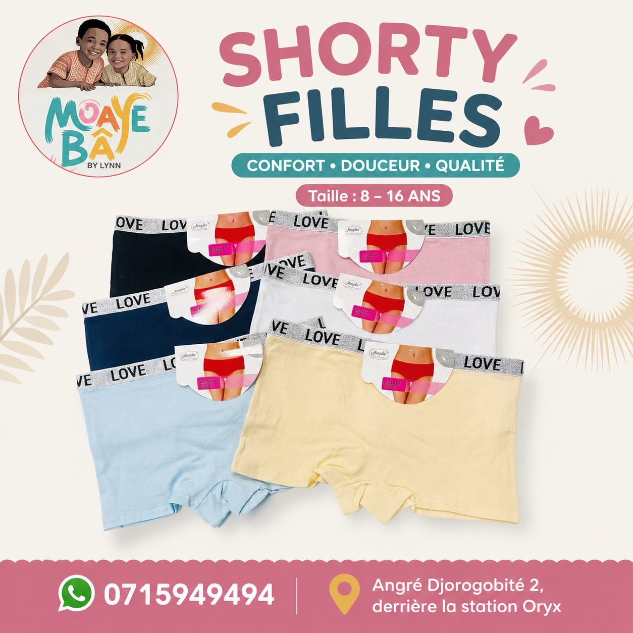 Shorty Filles FA248