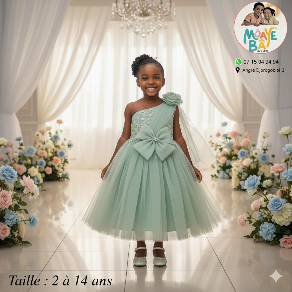 Robe de Cérémonie Fille - Taille 2 à 14 ans