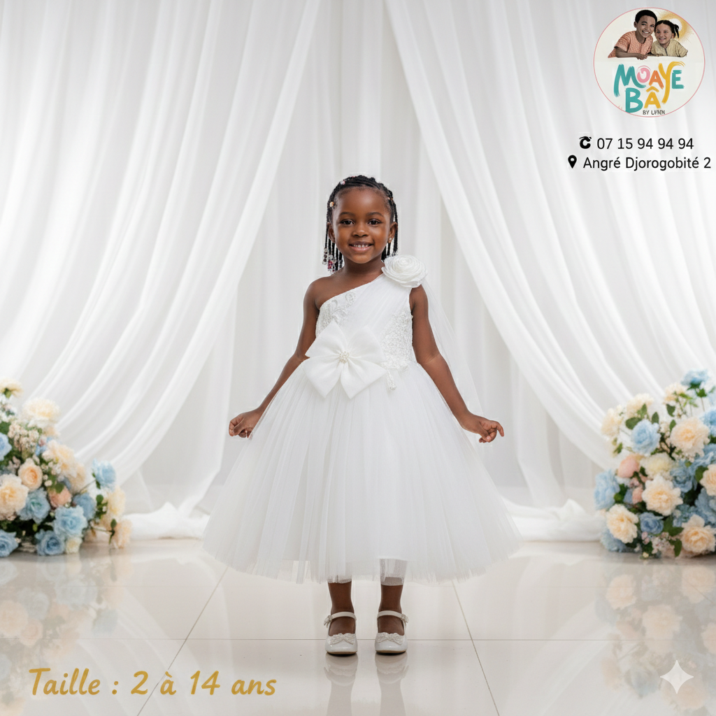 Robe de Cérémonie Fille - Taille 2 à 14 ans
