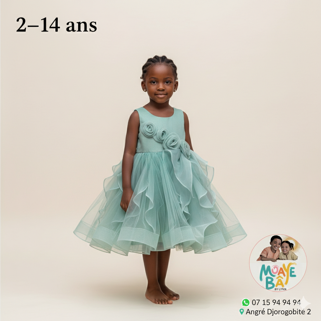 Robe de Cérémonie Fille 2-14 ans