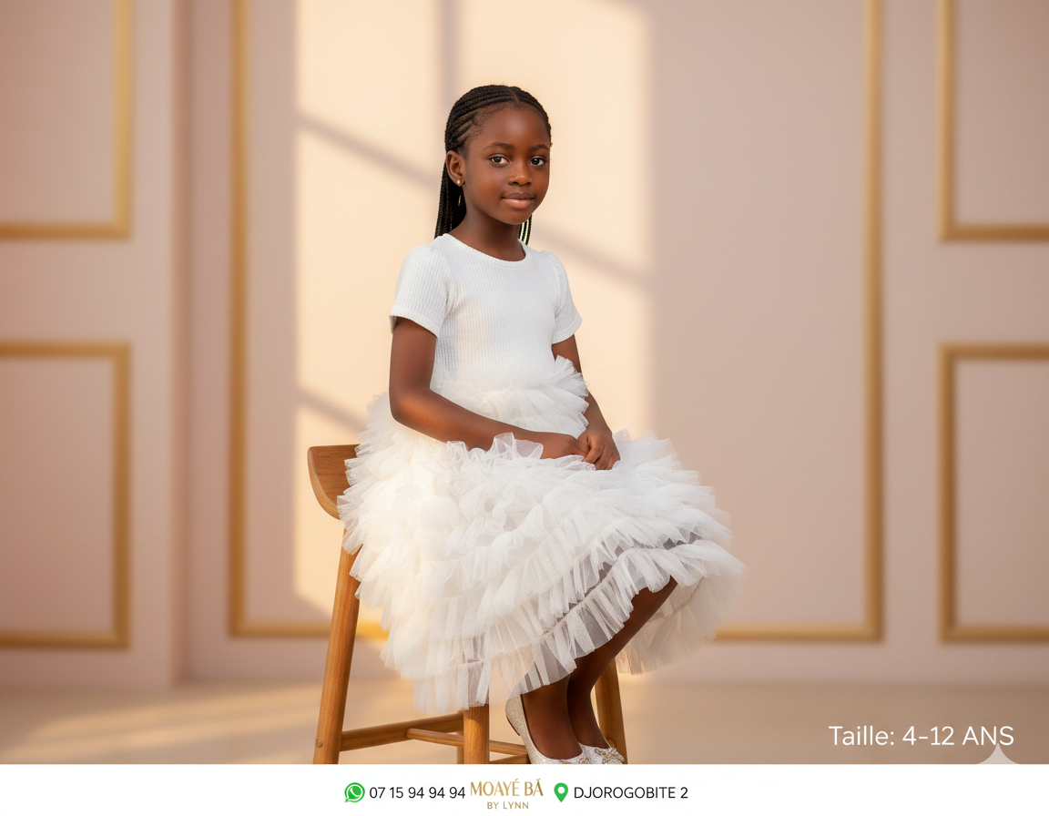 Ensemble Tutu Élégant Fille 4-12 Ans