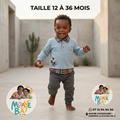 Ensemble Garçon Polo & Chemise à Carreaux – 12 à 36 Mois