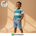 Ensemble Garçon – T-shirt Dinosaures & Short Jean PROMOTION