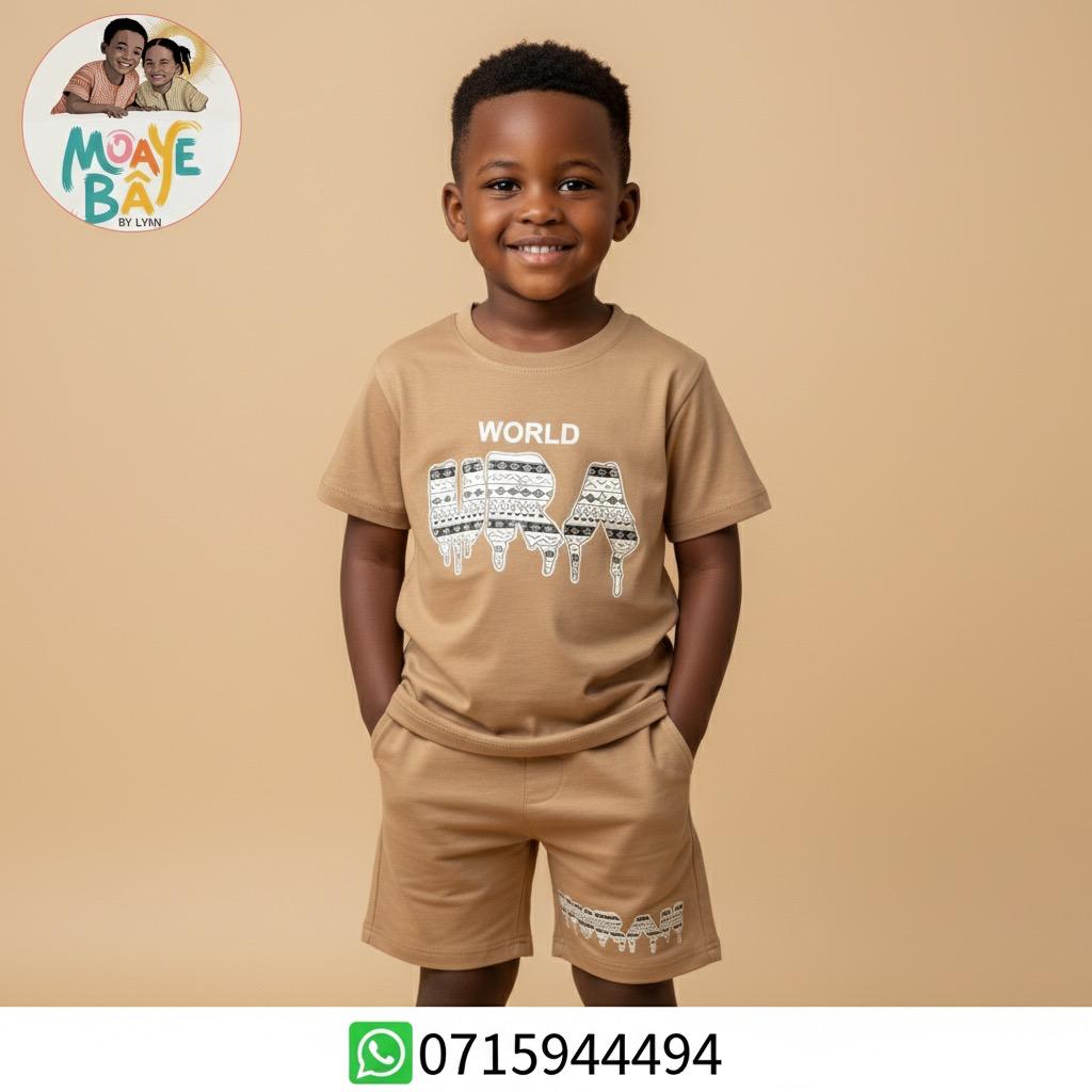 Ensemble T-shirt & Short World Ura – Garçon PROMOTION