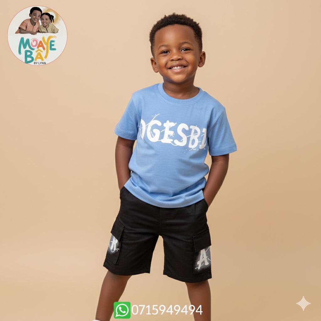 Ensemble T-shirt & Short Cargo Garçon – Style Urbain PROMOTION