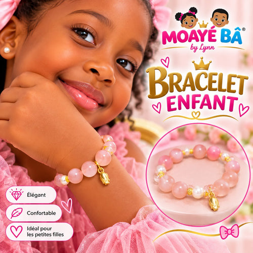 Bracelet enfant fille à perles et breloques – Modèles assortis
