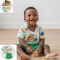 Ensemble Bébé Garçon Dino Roaar – Chemise & Short (3 pièces) Promotion