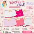 Boxers Fille – Lot de 2 | Coton Doux | Tailles 2 à 13 ans