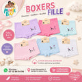 Boxers Fille – Lot de 2 | Coton Doux & Respirant | Tailles 2 à 13 ans