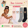 Bas Licorne – Lot de 2 | Couleurs Surprises | Filles 3 à 12 ans