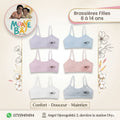 Brassières Filles 8 à 14 ans –  REF 60040