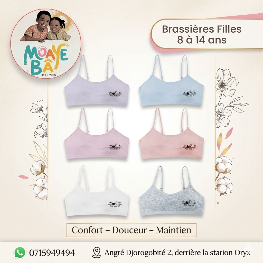 Brassières Filles 8 à 14 ans –  REF 60040