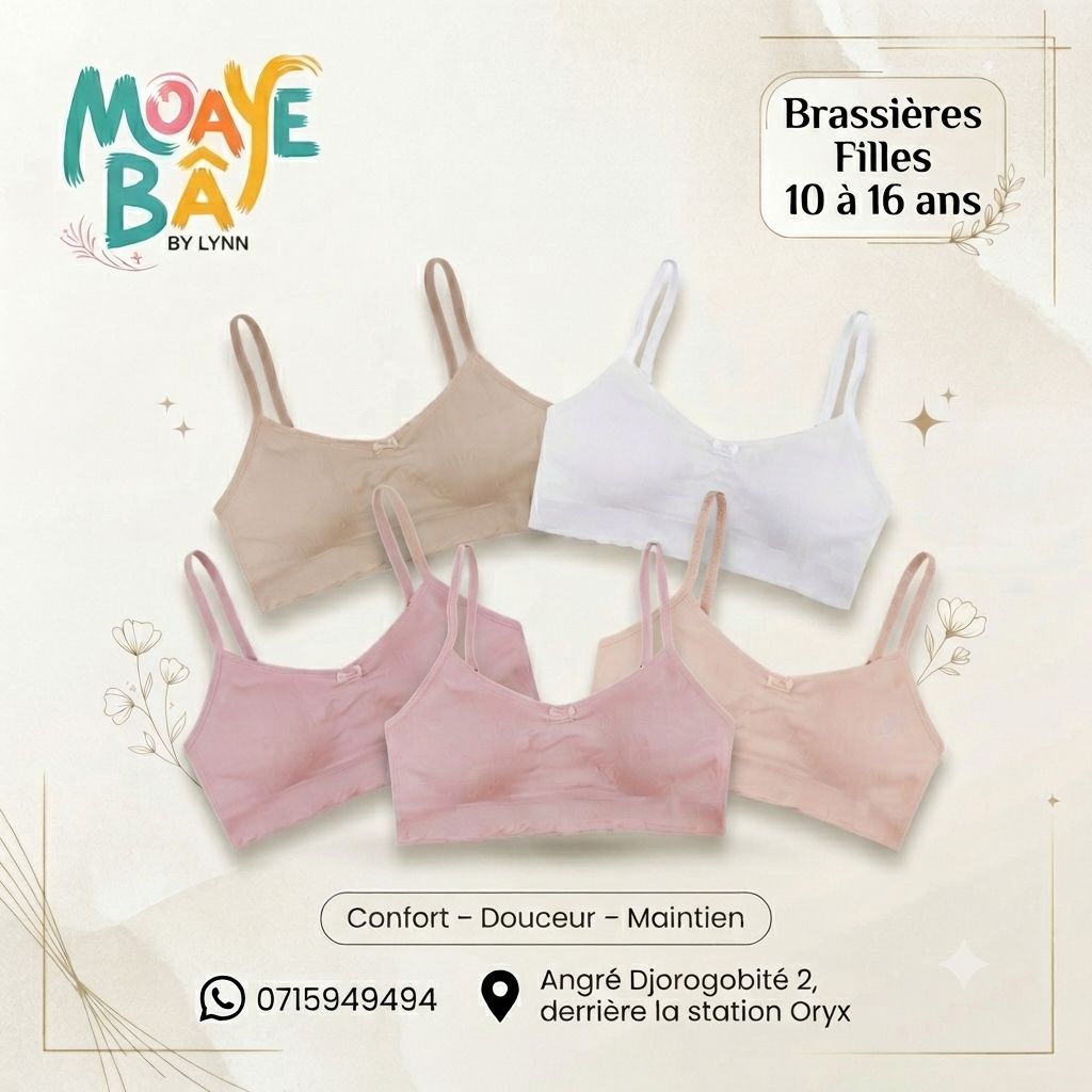 Brassière Confort Fille – 10 à 16 ans REF 83130