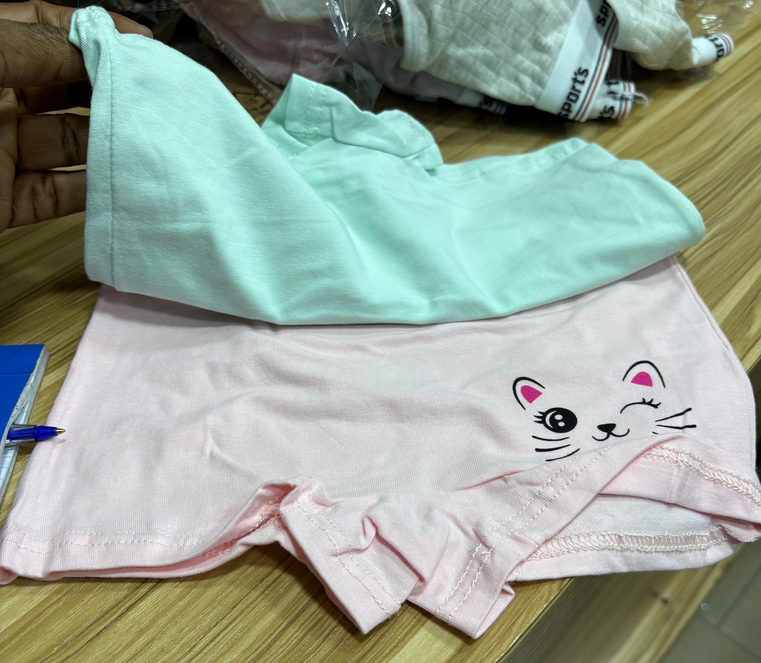 Boxers Fille – Lot de 2 | Coton Doux & Respirant | Tailles 2 à 13 ans REF H122
