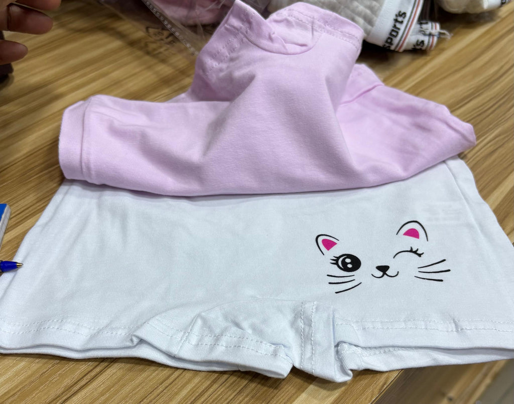Boxers Fille – Lot de 2 | Coton Doux & Respirant | Tailles 2 à 13 ans REF H122