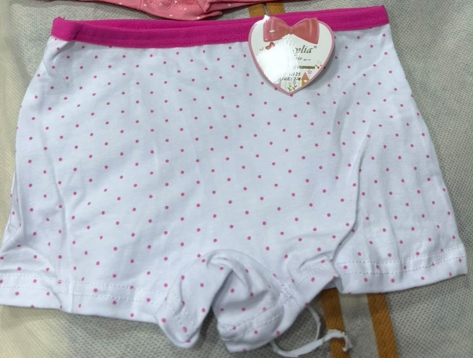 Boxers Fille –  | Coton Doux | Tailles 2 à 13 ans REF H125