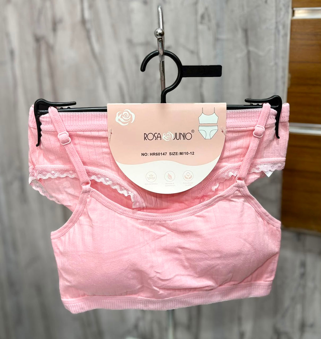 Ensemble Brassière & Culotte Assortis – Coton Doux & Respirant | Filles 8-14 ans HR 60147